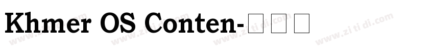 Khmer OS Conten字体转换